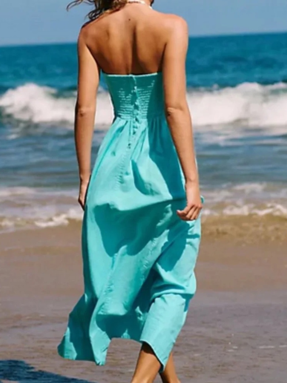 Free People Ciao Linen Midi Dress